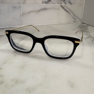 Thom Browne Navy and Gold Glasses